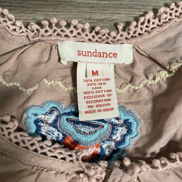 Sundance Womens Beautiful Silk Blend Top- Medium - Picture 8 of 8